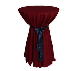 108 inch Polyester Round Tablecloth Burgundy