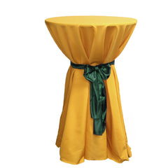 108 inch Polyester Round Tablecloth Gold