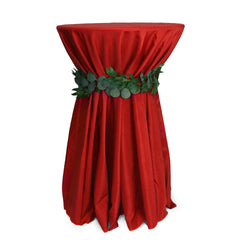 108 inch Polyester Round Tablecloth Red
