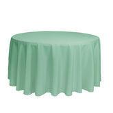 120 Inch Round Polyester Tablecloth Mint