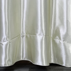 132 inch Satin Round Tablecloth Ivory