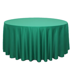 132 Inch Round L'amour Tablecloth Emerald Green