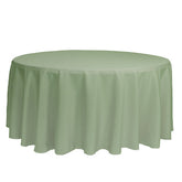 132 inch Polyester Round Tablecloth Sage