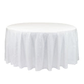 132 inch Glitz Sequin Round Tablecloth White