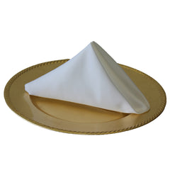 20 inch L'amour Satin Napkins White (Pack of 10)