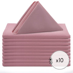 20 Inch Polyester Cloth Napkins Dusty Rose (Pack of 10)