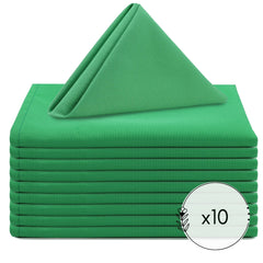 20 Inch Polyester Cloth Napkins Emerald Green (Pack of 10)