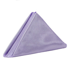20 inch Satin Cloth Napkins Lavender (Pack of 10)