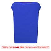 23 Gallon Spandex Slim Jim Narrow Trash Can Cover Royal Blue