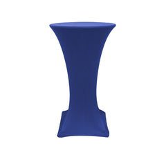 24 inch Highboy Cocktail Spandex Table Cover Royal Blue