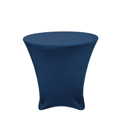 30 x 30 inch Lowboy Cocktail Spandex Table Cover Navy Blue