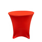 30 x 30 inch Lowboy Cocktail Spandex Table Cover Red
