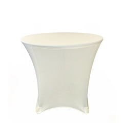 36 x 30 inch Lowboy Cocktail Spandex Table Cover Ivory