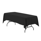 60 x 102 inch Polyester Rectangular Tablecloth Black