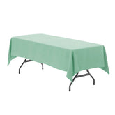 60 x 102 Inch Rectangular Polyester Tablecloth Mint