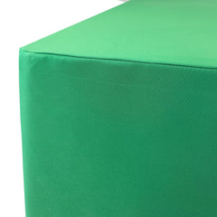 6 ft Fitted Polyester Tablecloth Rectangular Emerald Green