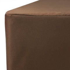 6 ft Fitted Polyester Tablecloth Rectangular Chocolate Brown