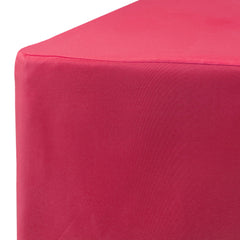 6 ft Rectangular Fitted Polyester Tablecloth Fuchsia