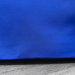 6 ft Rectangular Fitted Polyester Tablecloth Royal Blue