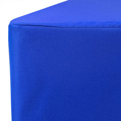 6 ft Rectangular Fitted Polyester Tablecloth Royal Blue