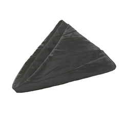 20 Inch Crinkle Taffeta Cloth Napkins Black (Pack of 10)