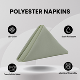 20 Inch Polyester Cloth Napkins Sage (Pack of 10)