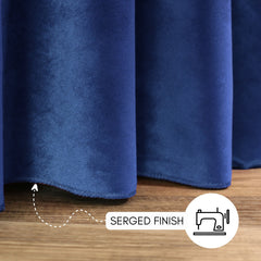 120 Inch Round Velvet Tablecloth Navy Blue