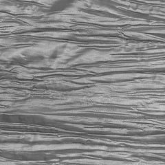 14 x 108 inch Crinkle Taffeta Table Runner Platinum / Dark Silver
