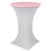 30 Inch Stretch Spandex Table Topper/Cap Pink