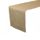 13 x 108 inch Jute Burlap Table Runner Natural
