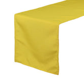 14 x 108 Inch Polyester Table Runner Canary Yellow