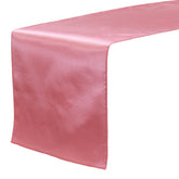 14 x 108 inch Satin Table Runner Coral