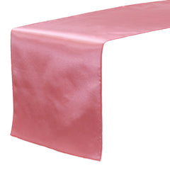 14 x 108 inch Satin Table Runner Coral