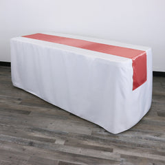 14 x 108 inch Satin Table Runner Coral