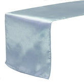 14 x 108 Inch Satin Table Runner Dusty Blue