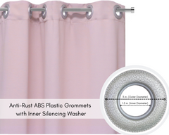 52 X 95 Inch Blackout Polyester Curtains with Grommets Blush - 2 Panels