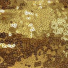 132 inch Glitz Sequin Round Tablecloth Gold