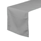 14 x 108 inch Polyester Table Runner Gray