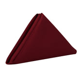 10 Pack 20 Inch L'amour Satin Napkins Burgundy