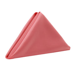 20 inch L'amour Satin Napkins Coral (Pack of 10)
