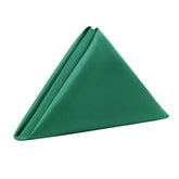 10 Pack 20 Inch L'amour Satin Napkins Emerald Green