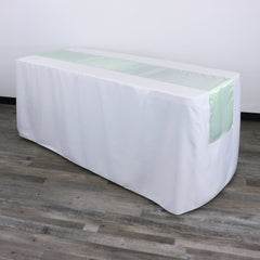 14 x 108 inch Satin Table Runner Mint Green