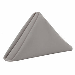 20 inch Polyester Cloth Napkins Gray (Pack of 10)
