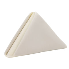20 inch Polyester Cloth Napkins Ivory (Pack of 10)