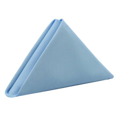 20 inch Polyester Cloth Napkins Light Blue (Pack of 10)