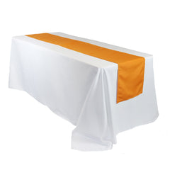14 x 108 inch Polyester Table Runner Orange
