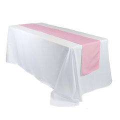 14 x 108 inch Polyester Table Runner Pink