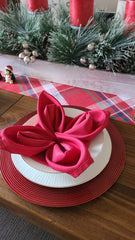 20 inch Polyester Cloth Napkins Dark Red (Pack of 10)