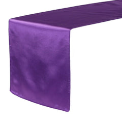 14 x 108 inch Satin Table Runner Purple