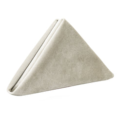 10 Pack 20 Inch Velvet Cloth Napkins Ivory